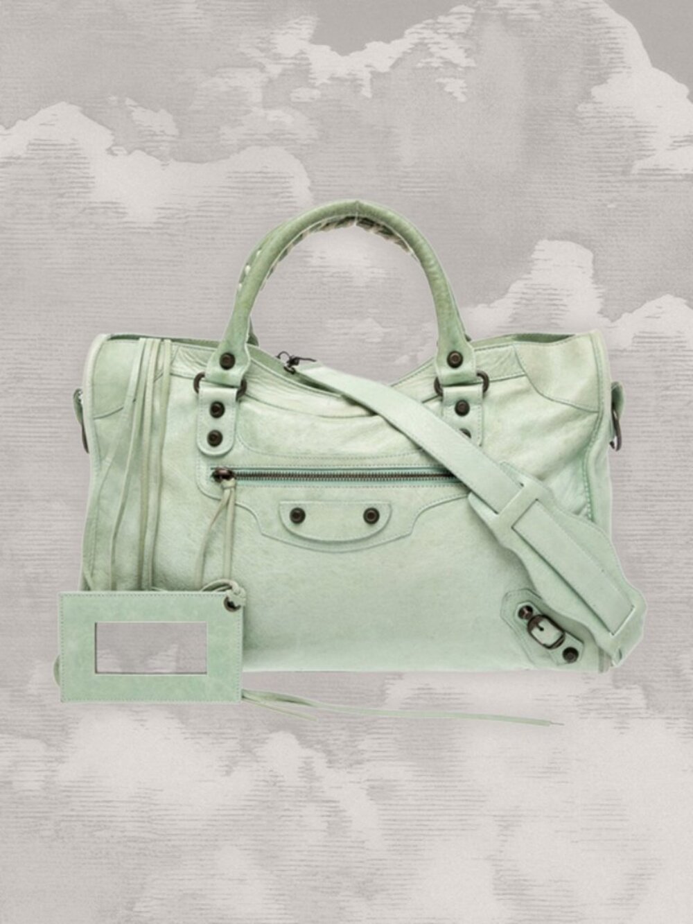BALENCIAGA Rare Mint Classic City Leather 2-way Shoulder bag y2k Olsen